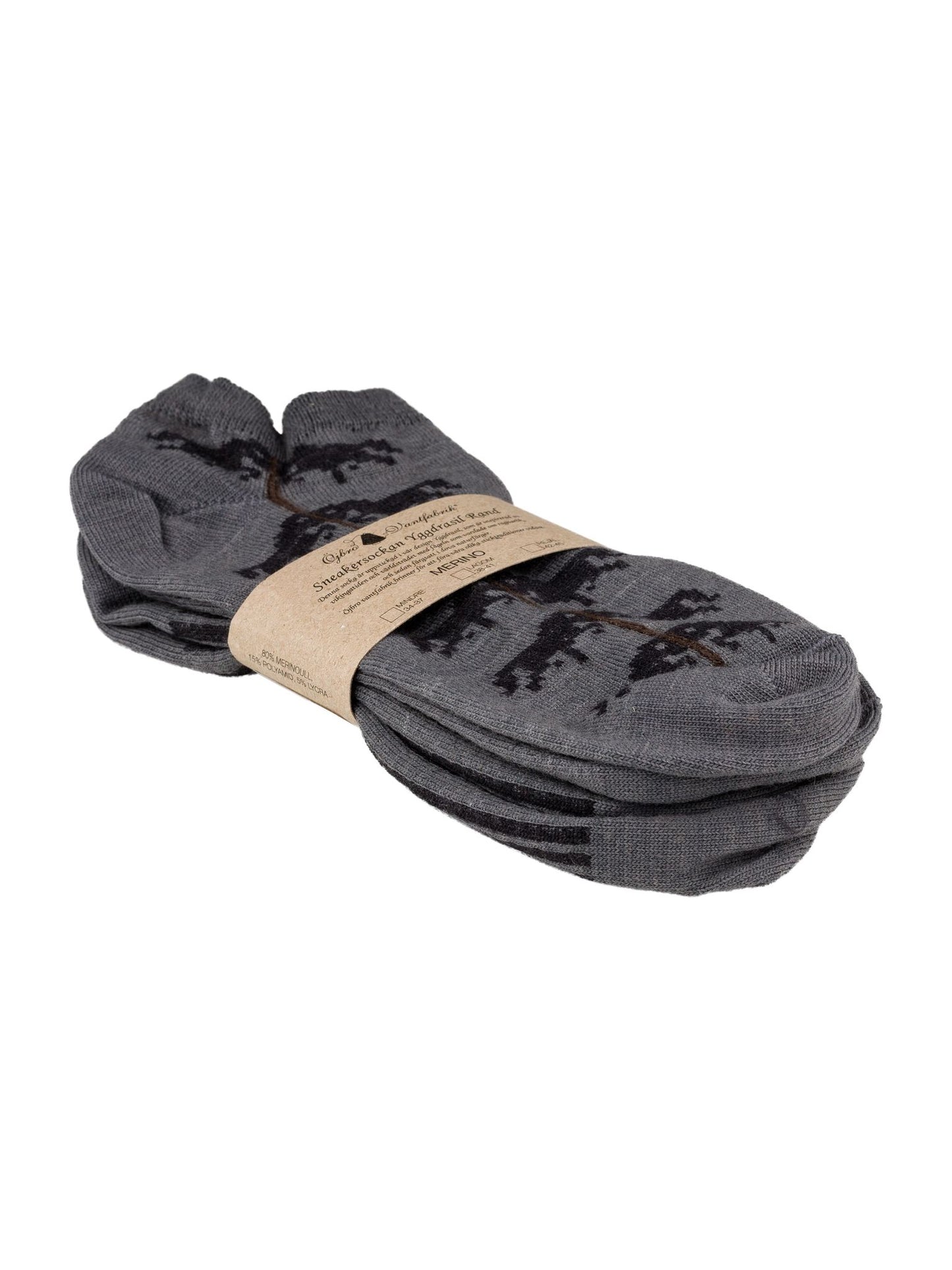 2 Paare Ö2YGGDRASIL LIV, WOLLE SNEAKER SOCKEN