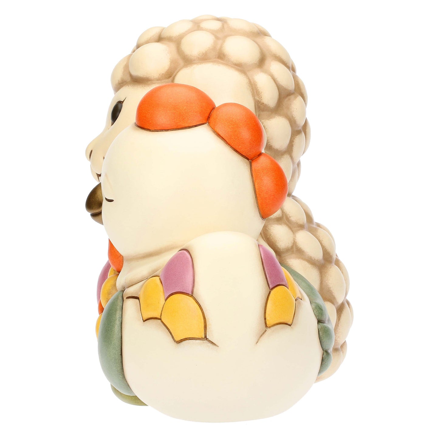 F3374H90 Pärchen aus Lamm Nelly und Henne Ester aus Keramik Sorprese di Pasqua, maxi