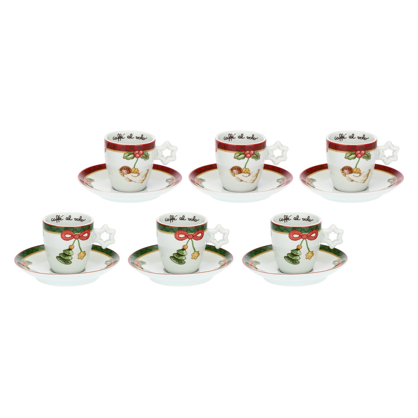 P4466P00 Set of 6 espresso cups Magico Natale "This product is currently out of stock. Please contact us so that we can inform you of the next possible delivery date."
