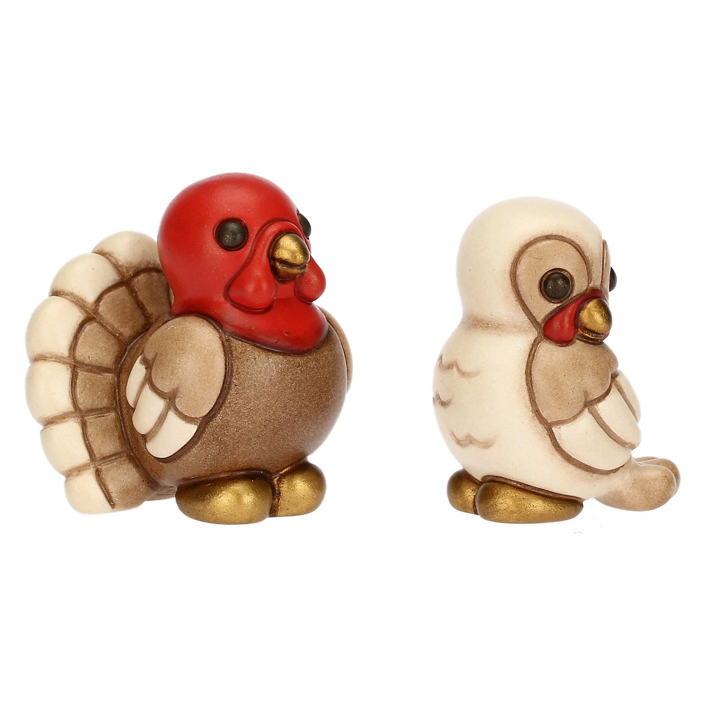 S3320A91 Set Truthahn und Truthenne aus Keramik