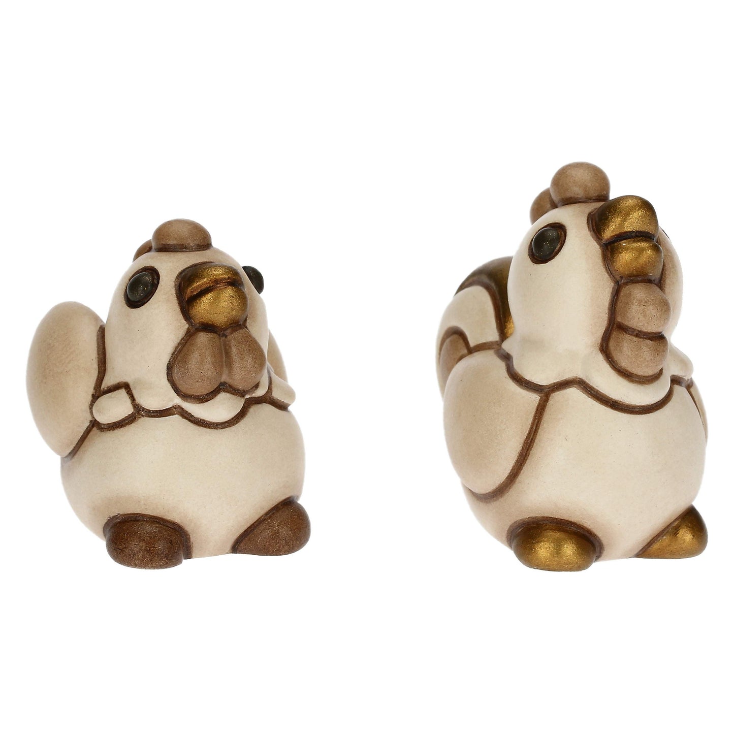 S3326A91 Set Hahn und Huhn aus Keramik