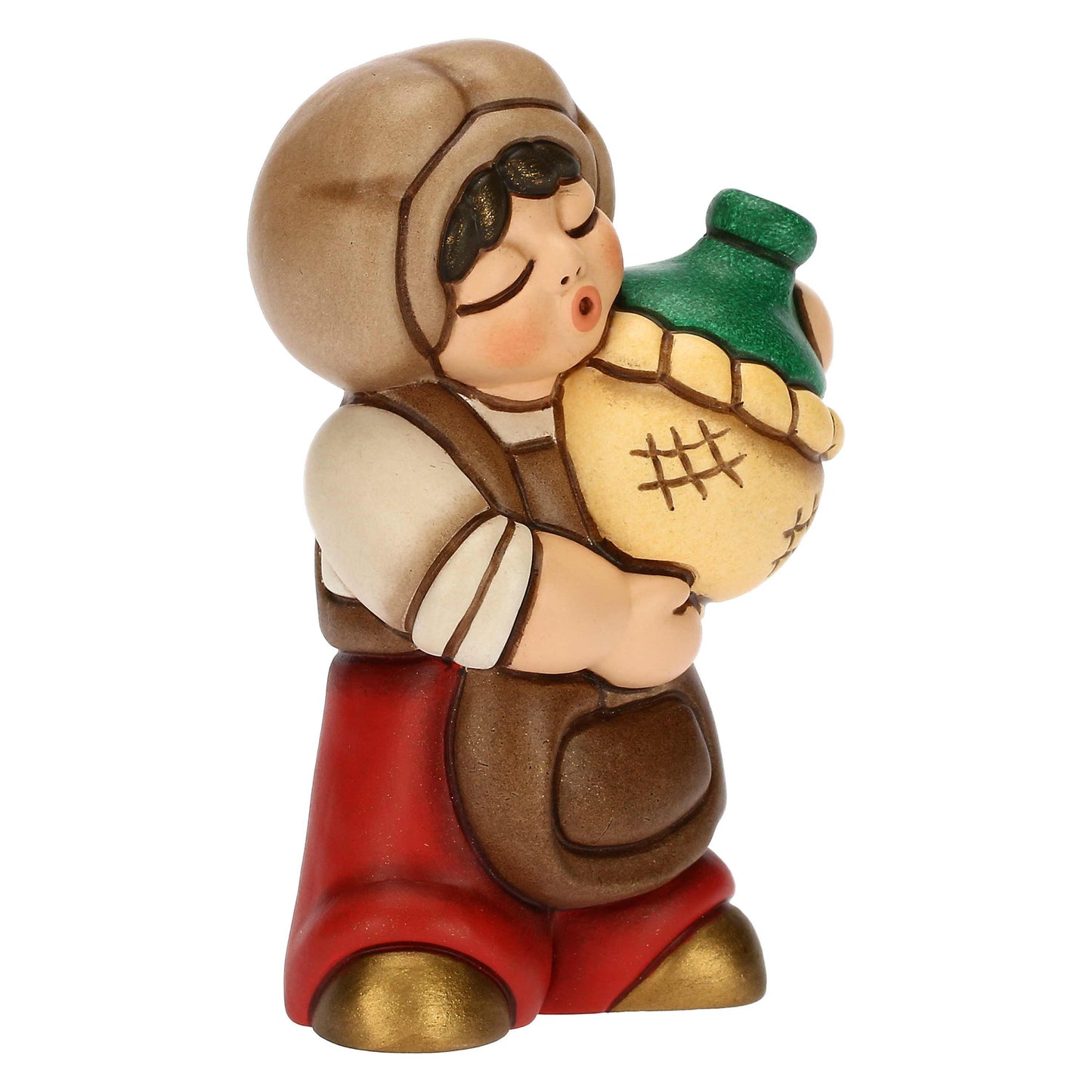 S3327A82 Ostia in ceramica con damigiana