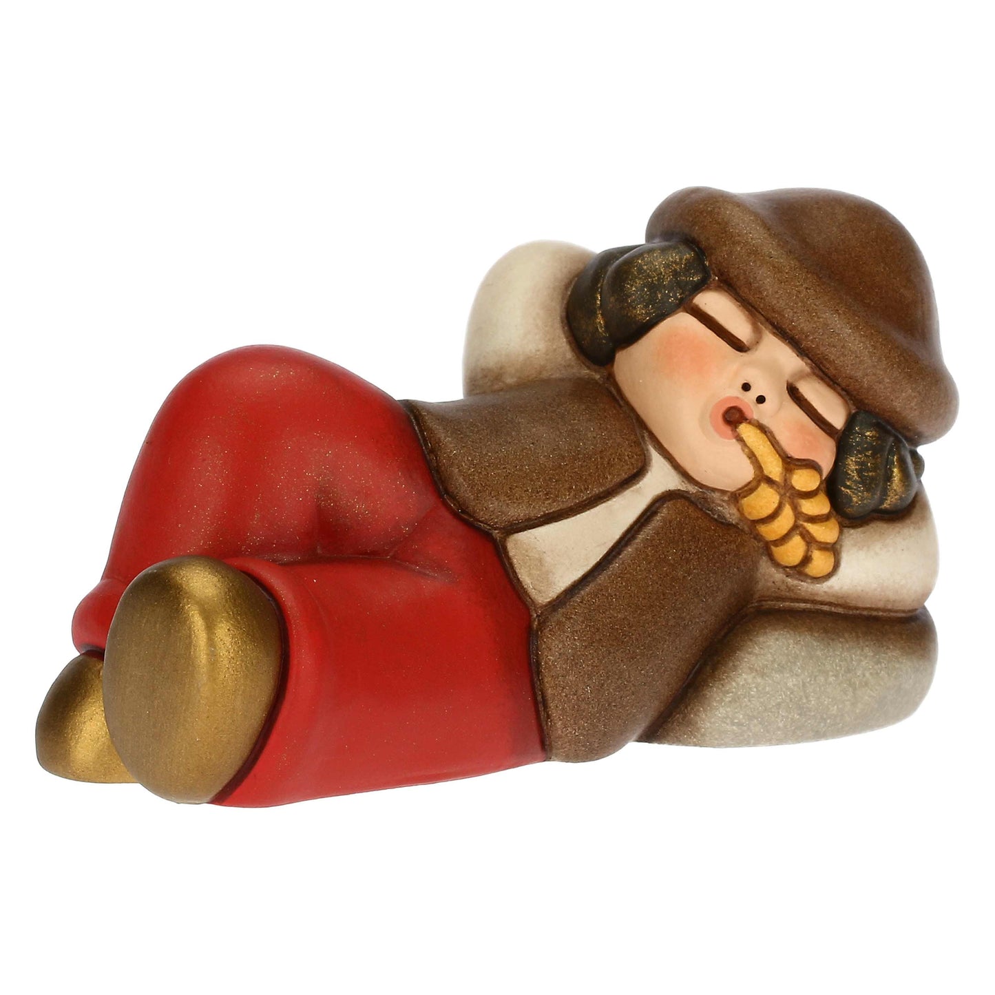 S3343A82 Schlafender Hirte aus Keramik