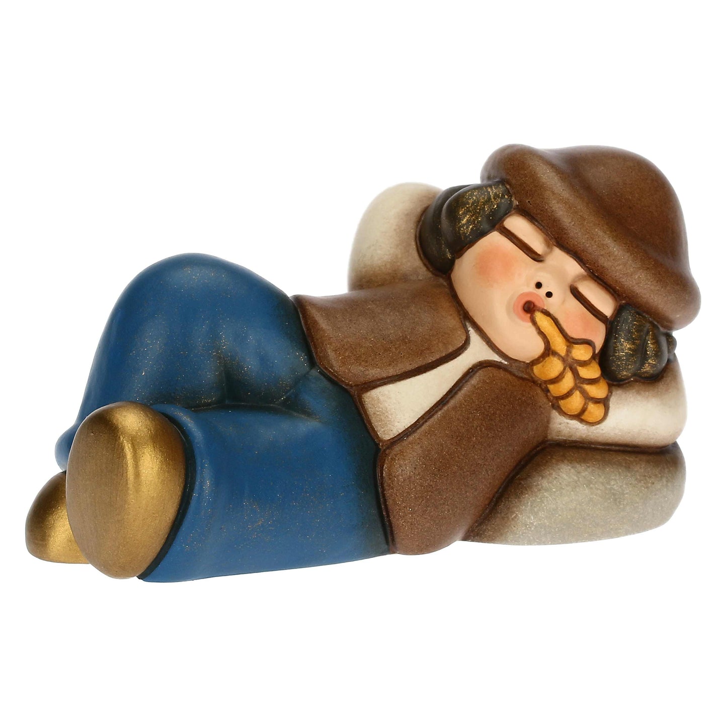 S3343A98 Schlafender Hirte aus Keramik
