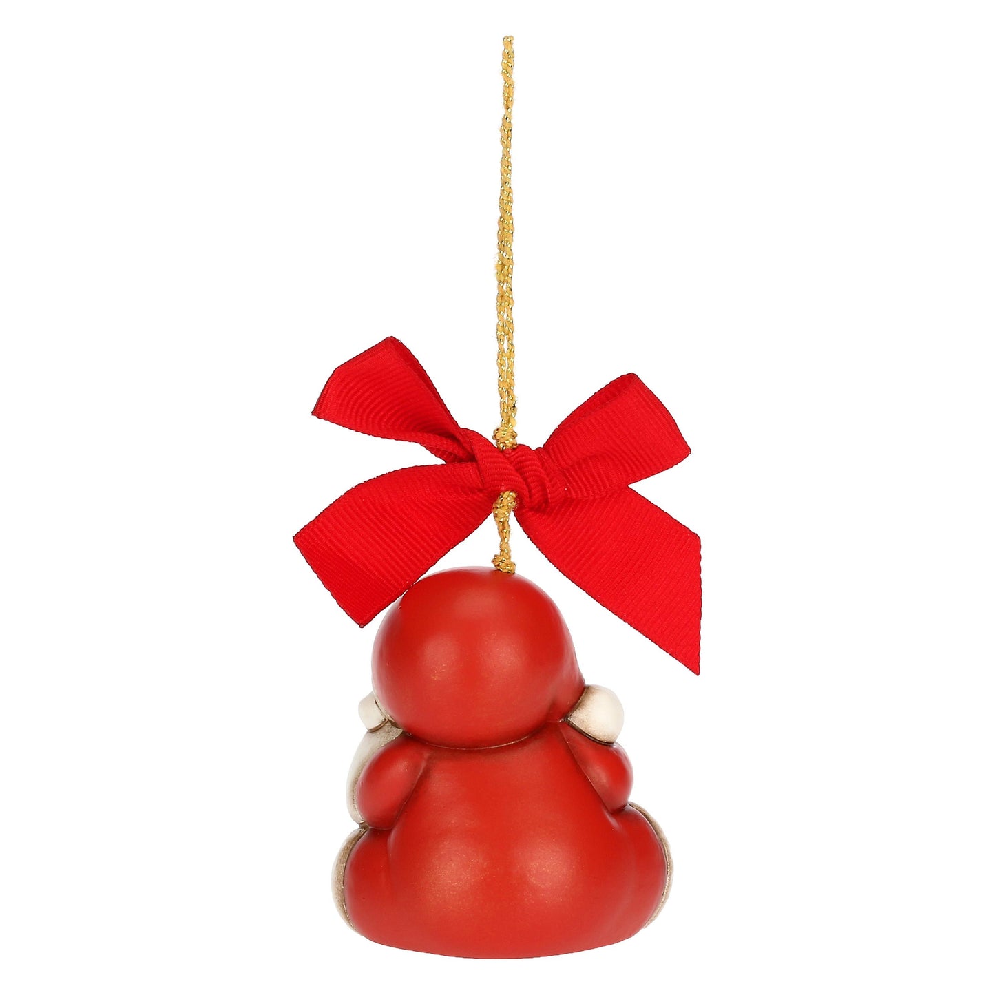 S3418A82Weihnachtsschmuck Weihnachtsmann mit Geschenk aus Keramik, klein