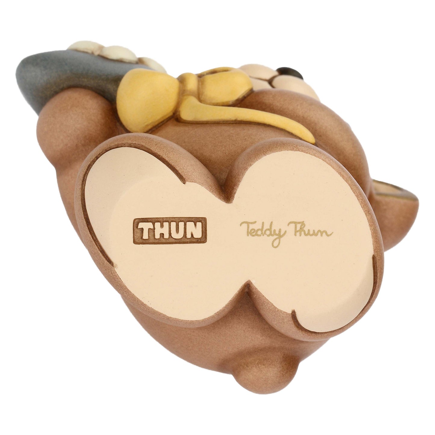 T10088274H90 Keramik-Teddyfeder mit Drachen, mittelgroß