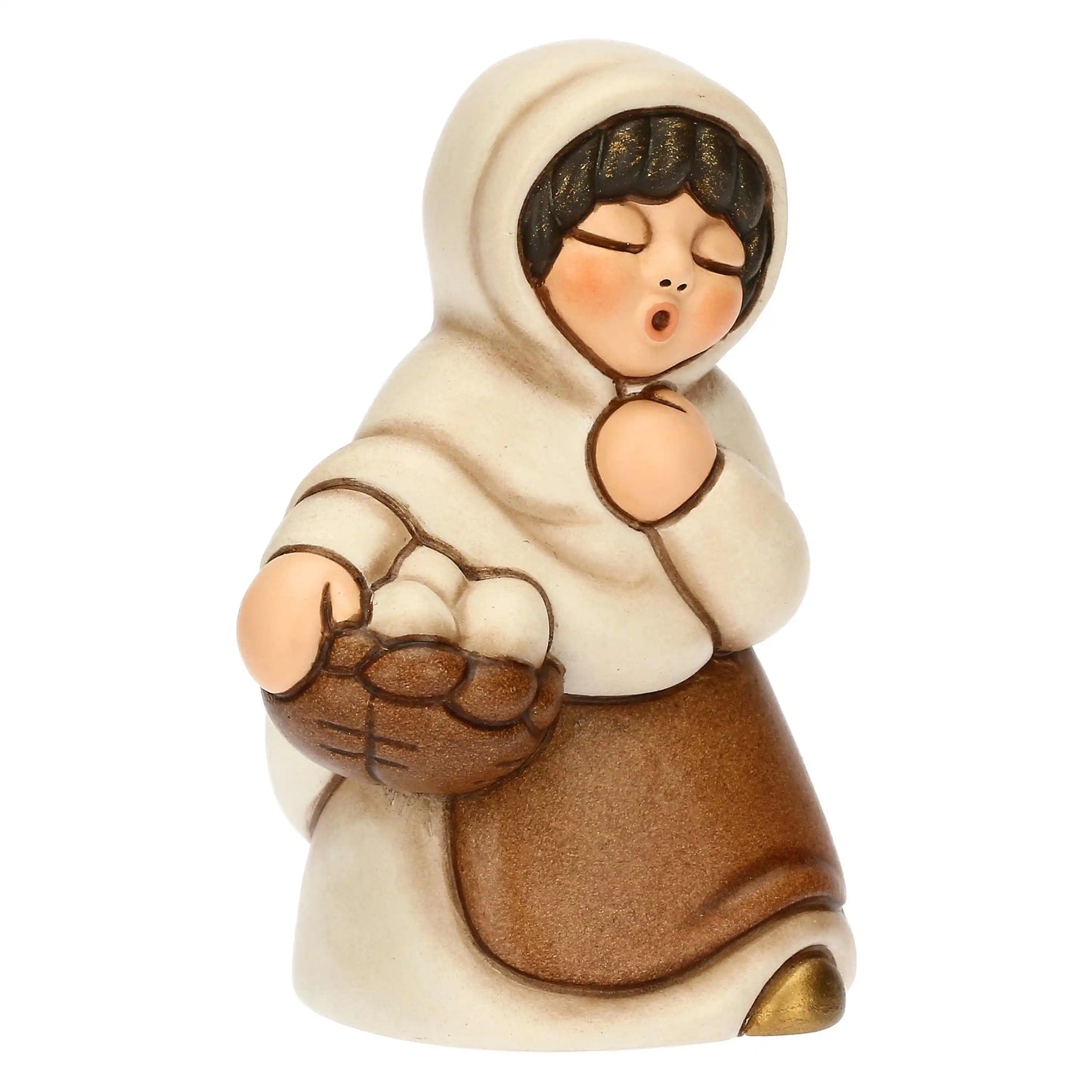 T10384280A83Thun Krippenfigur – Frau mit Eierkorb
