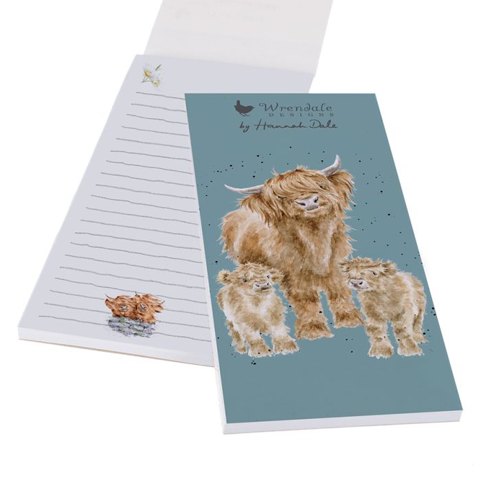 SP042 Highland Wishes’ Highland cow Magnetic shopping list