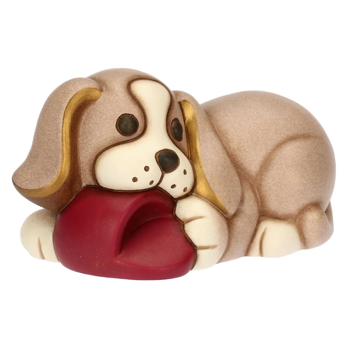 T10033273H90 Todo Hund mit Keramikpantoffel, mittelgroß