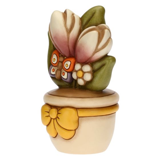 C2862H90 Decorative vase with butterfly and flowers "This product is currently out of stock. Please contact us so we can let you know the next possible delivery date."