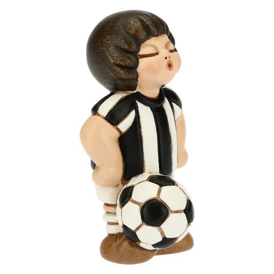 F2825B90B Junge Fußballspieler weiß/schwarz „Dieses Produkt ist zur Zeit nicht am Lager. Bitte setzen Sie sich mit uns in Verbindung damit wir Ihnen den nächst möglichen Liefertermin bekannt geben können.“