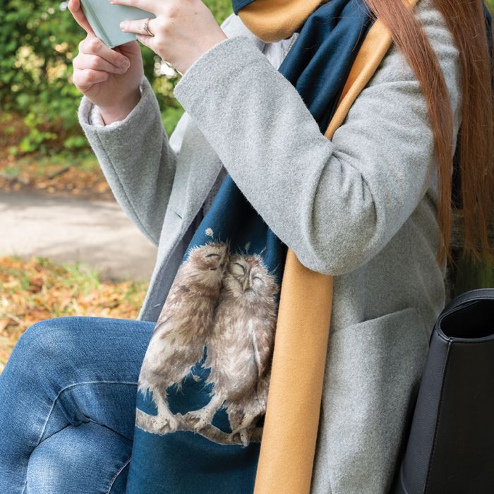 WSCF011 Schal Eulen-Birtds of a Feather