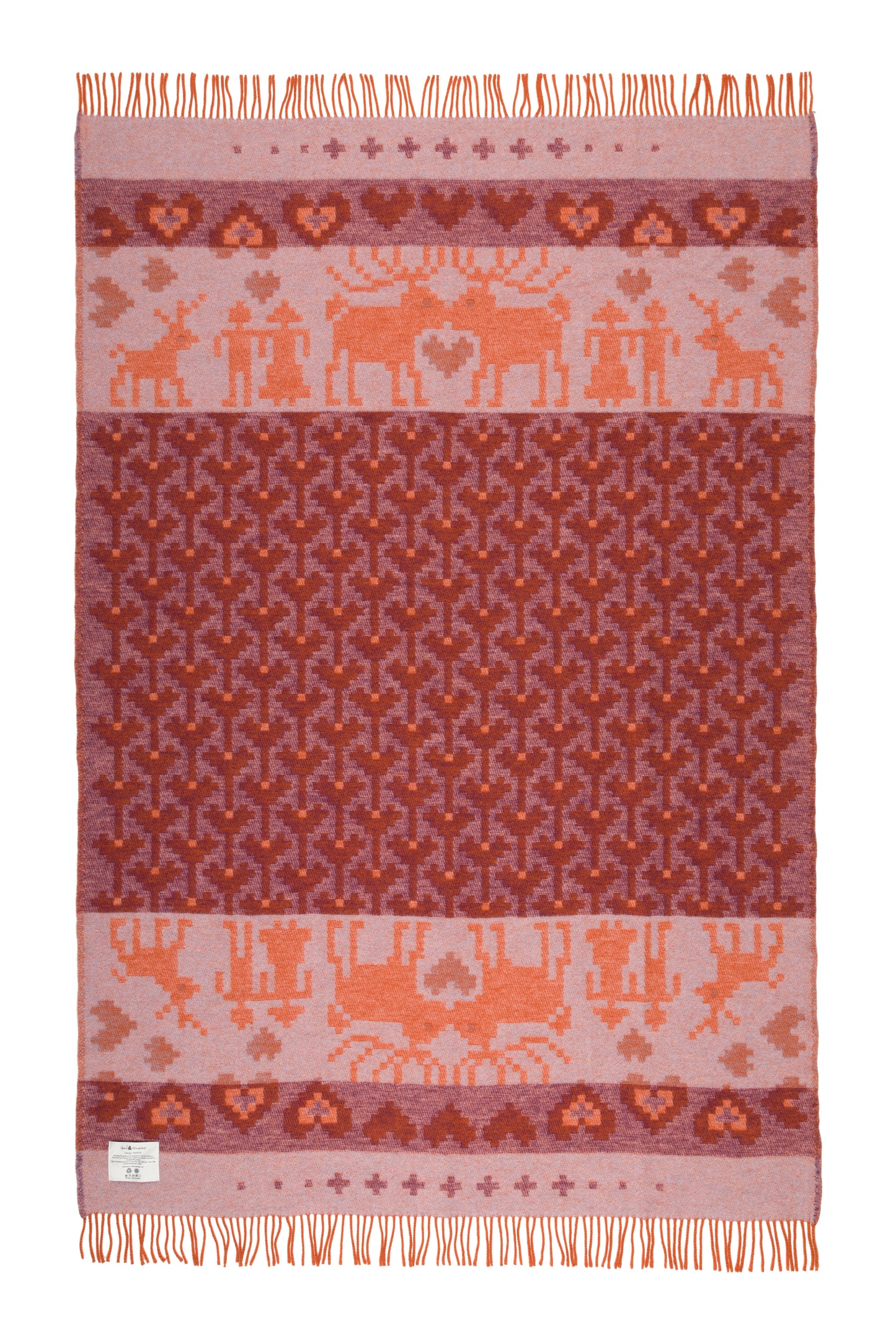 ÖFÄS68UP130220 Wolldecke FÄSTFOLK ESTELLE&ESBJÖRN 130 x200