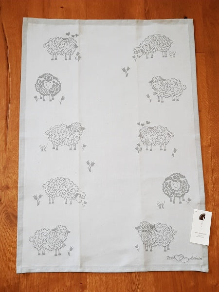 Geschirrtuch Schaf hellgrau 70691