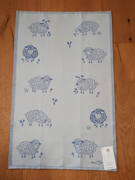 Geschirrtuch Kuh hellblau 70685