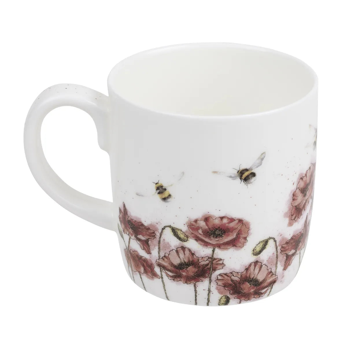 MMQT5629 Mug with rabbit in poppy field