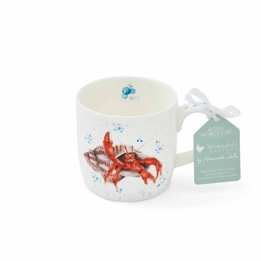 Royal Worcester Wrendale Designs Happy Crab Tasse aus feinem Porzellan