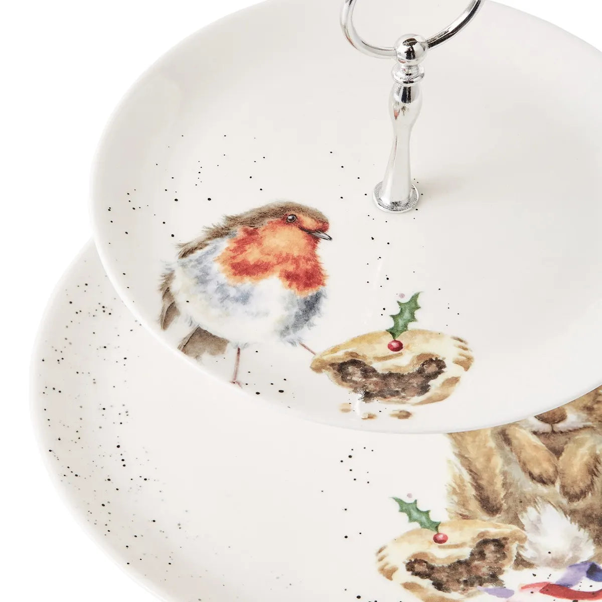 WNA4375 Alzata per torte Wrendale Designs Robin & Bunny