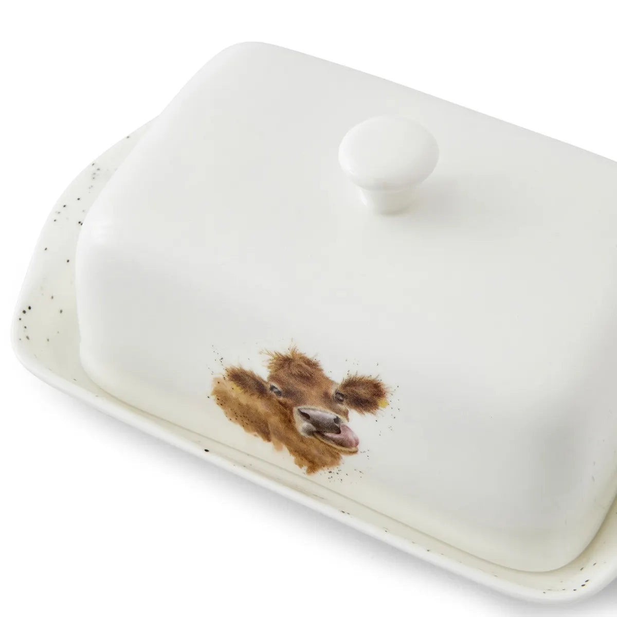 Butterdose mit Kuh-Motiv für Frühstückstisch – Wrendale Designs