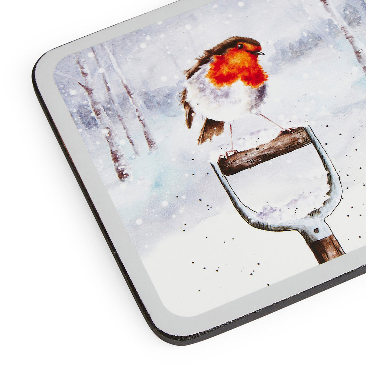 „Dekorative Weihnachtsuntersetzer mit Waldtieren – stilvoller Oberflächenschutz für die Festtafel von Wrendale Designs“