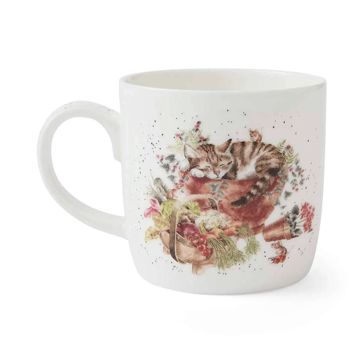 Hannah Dale Tasse mit schlafendem Hund, Hasen und Katze – Wrendale Designs