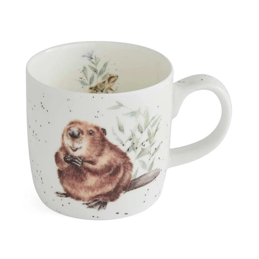 Bezaubernde Tiermotiv-Tasse mit Biber von Hannah Dale aus der Wrendale Designs Kollektion von Royal Worcester