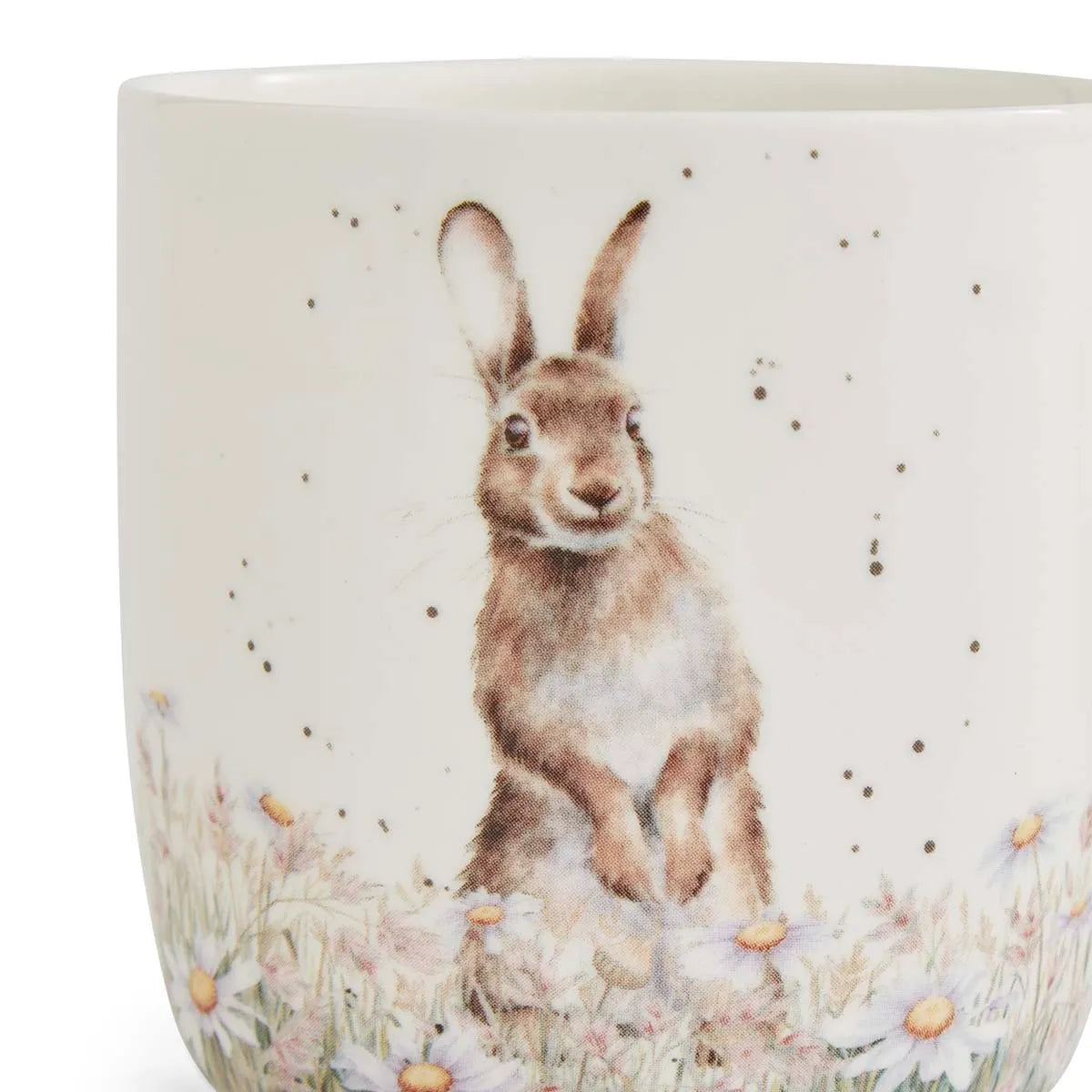 Fine Bone China Kaffeetasse mit Hase und Gänseblümchen aus der Wrendale Designs Kollektion