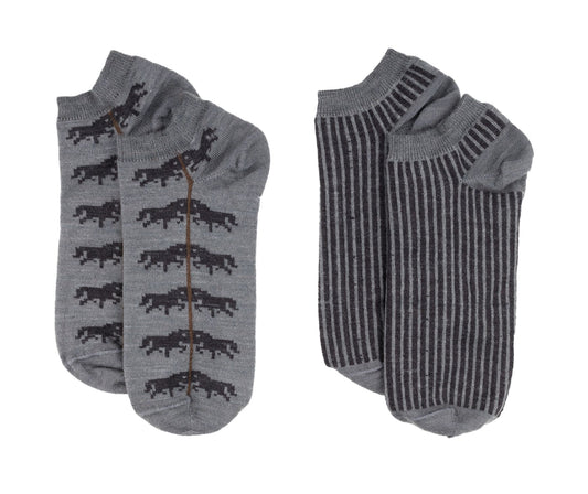 2 Paare Ö2YGGDRASIL LIV, WOLLE SNEAKER SOCKEN