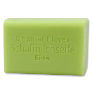 Birkenseife aus Schafmilch Spendet der Haut viel Feuchtigkeit und schützt vor dem Austrocknen.