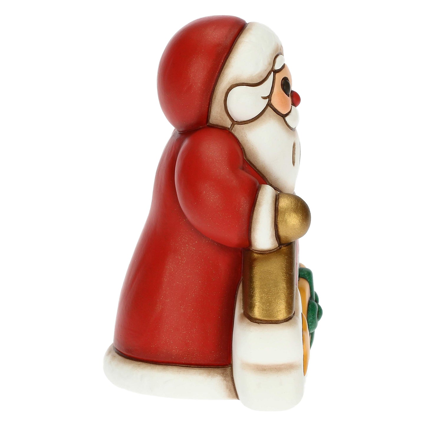 F3298A82 Weihnachtsmann mit Regenbogen aus Keramik Desideri Di Natale