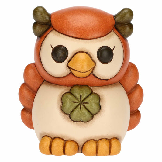 F3331H90 Owl Lucky orange with lucky clover ceramic Racconti d'Autunno "This product is currently out of stock. Please contact us so we can let you know the next possible delivery date."