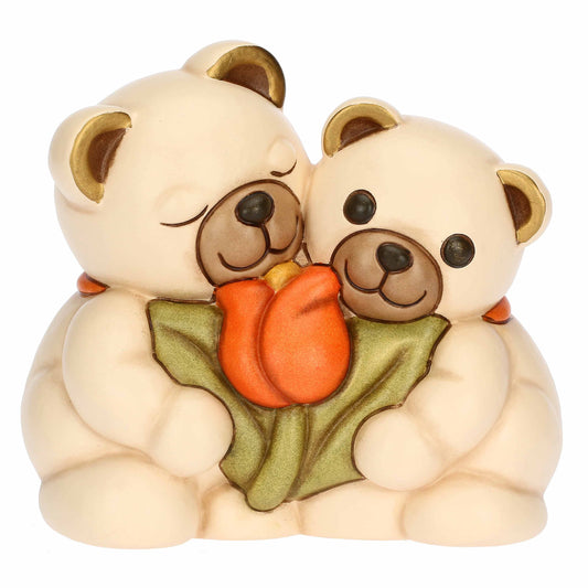 F3354H90 Teddy pair made of ceramic Primavera da vivere