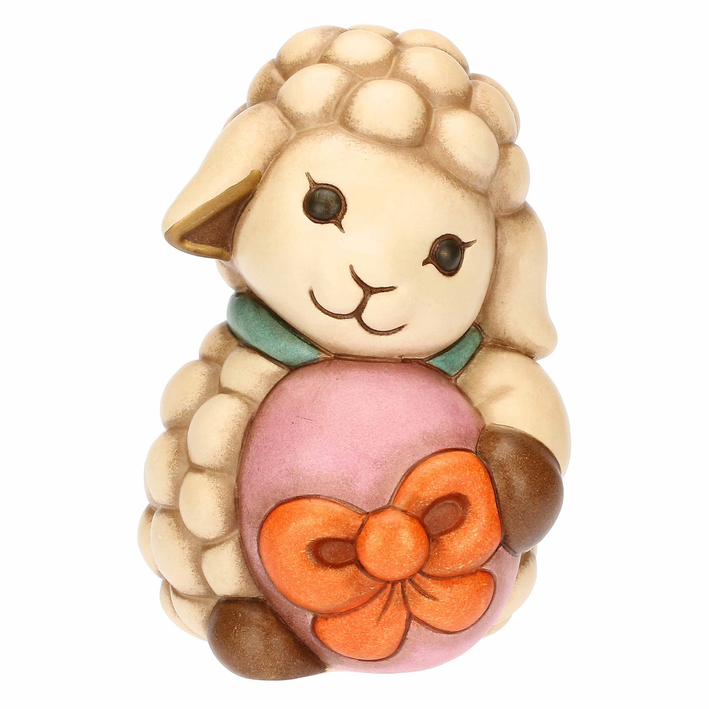F3376H90 Lamm Nelly mit Ei aus Keramik Sorprese di Pasqua, mittel   „Dieses Produkt ist zur Zeit nicht am Lager. Bitte setzen Sie sich mit uns in Verbindung damit wir Ihnen den nächst möglichen Liefertermin bekannt geben können.“