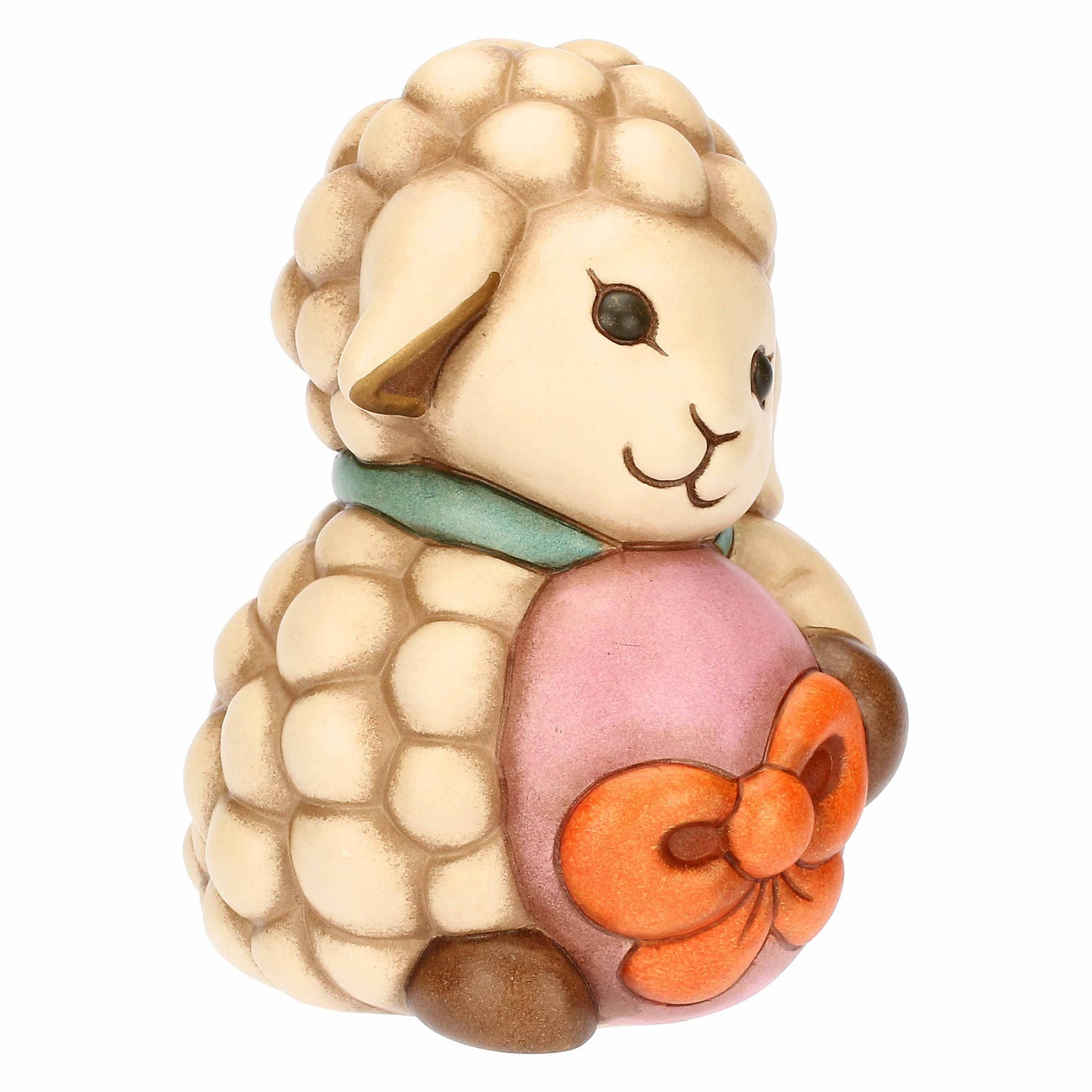 F3376H90 Lamm Nelly mit Ei aus Keramik Sorprese di Pasqua, mittel   „Dieses Produkt ist zur Zeit nicht am Lager. Bitte setzen Sie sich mit uns in Verbindung damit wir Ihnen den nächst möglichen Liefertermin bekannt geben können.“