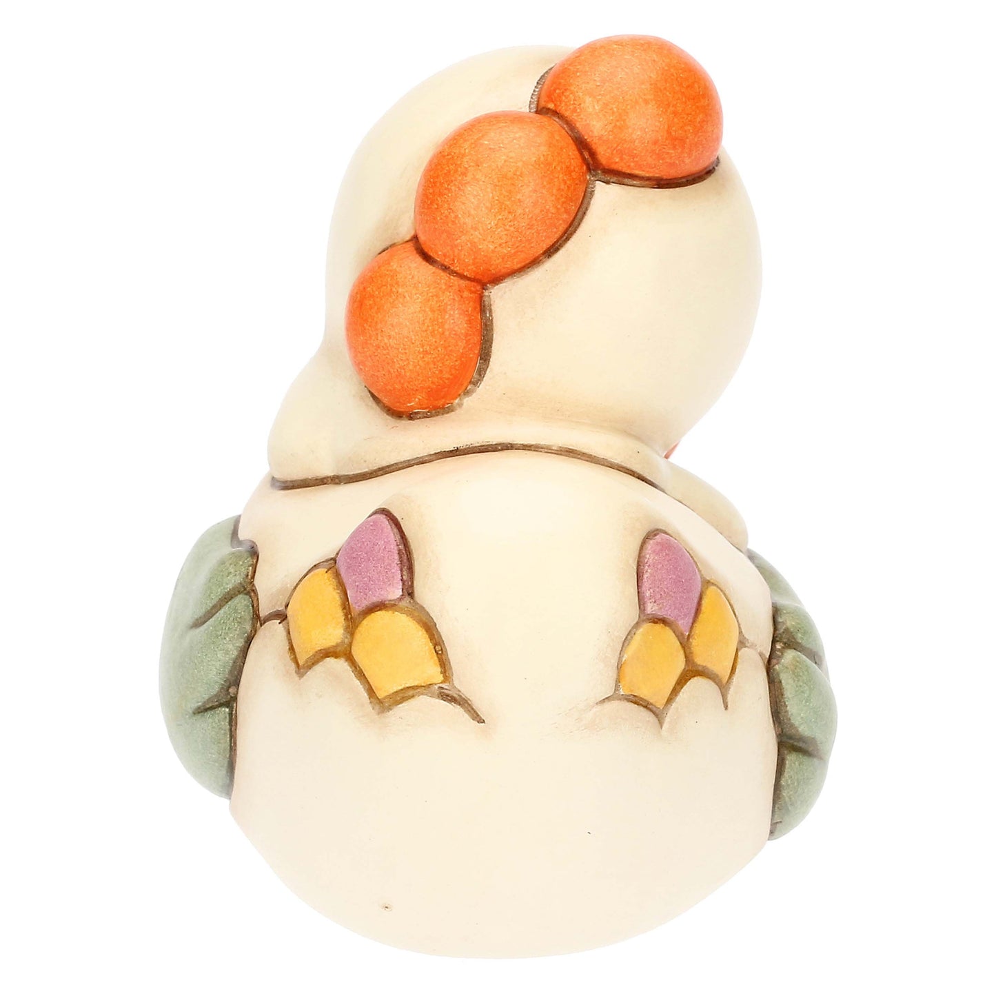 F3377H90 Henne Ester mit Blume aus Keramik Sorprese di Pasqua, klein