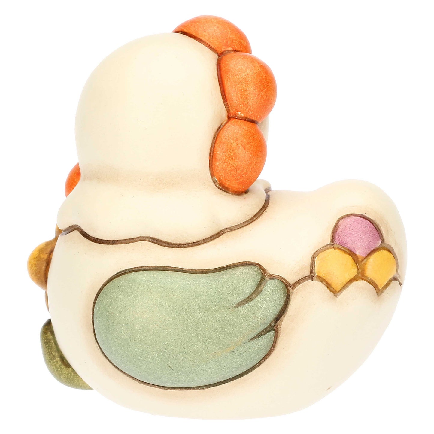 F3377H90 Henne Ester mit Blume aus Keramik Sorprese di Pasqua, klein