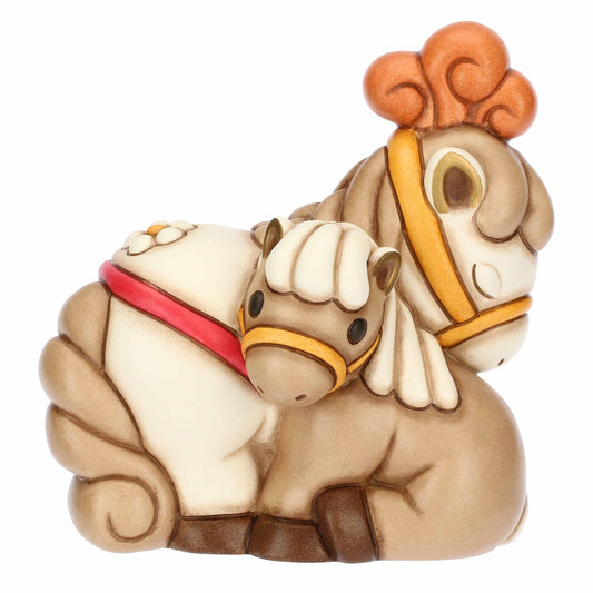 F3406H90  Eolia ceramic horse pair Priscilla and Lea