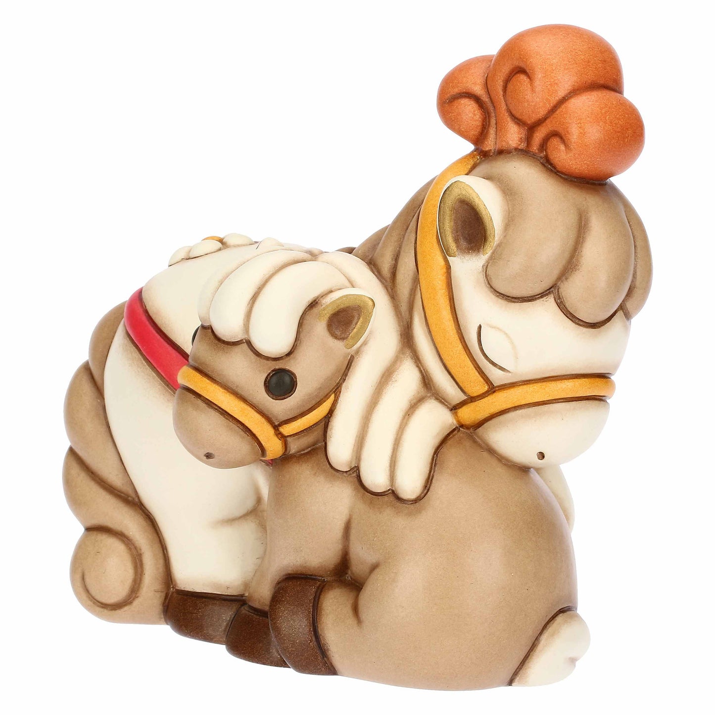 F3406H90  Eolia ceramic horse pair Priscilla and Lea