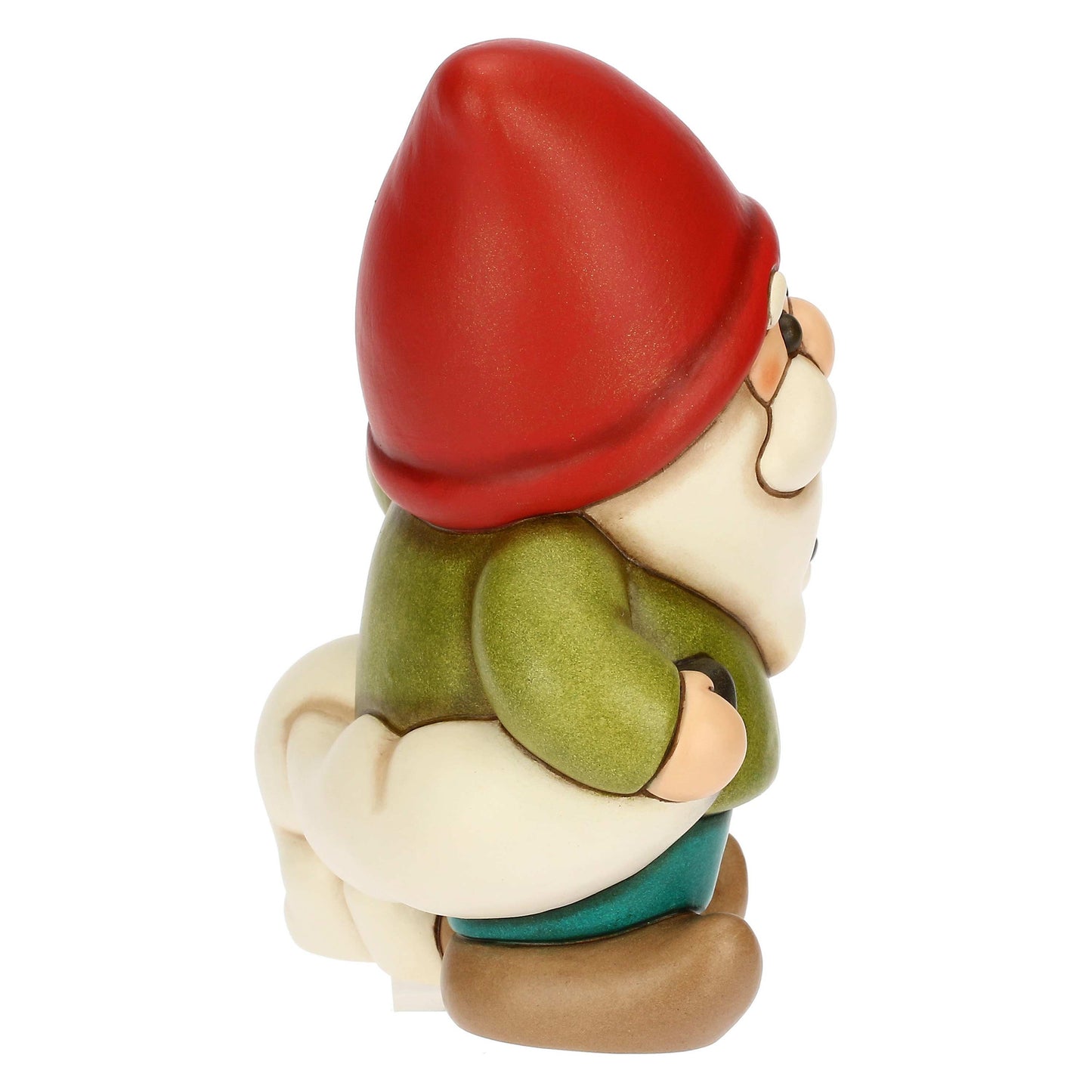 F3434H90 Nano Oliver con volpe bianca Perla in ceramica Inverno Incantato