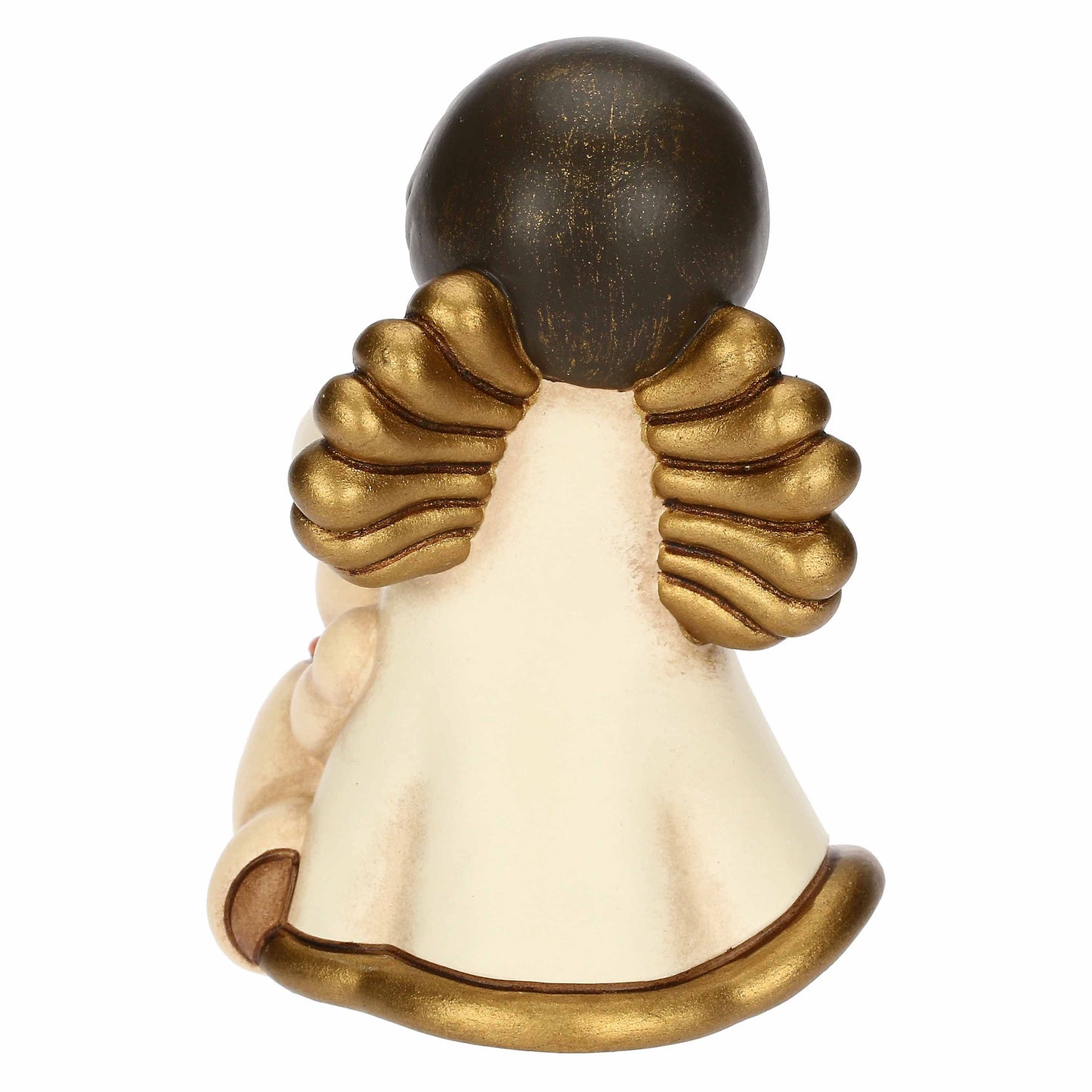 K3797H90 Angelo con orsacchiotto seduto in ceramica