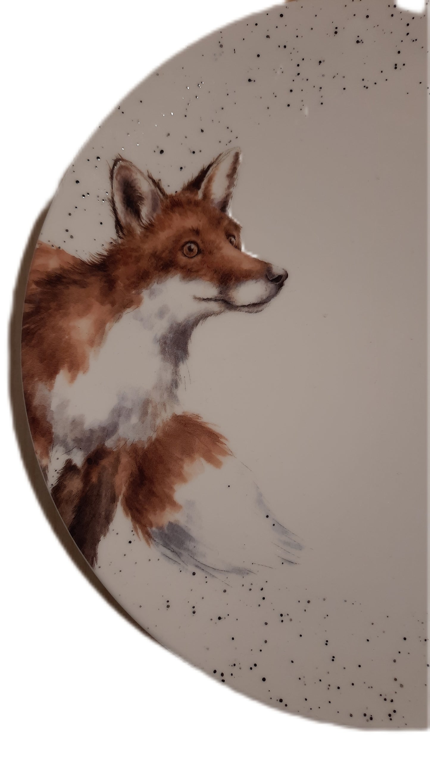 WNB-4077 dinner plate with fox