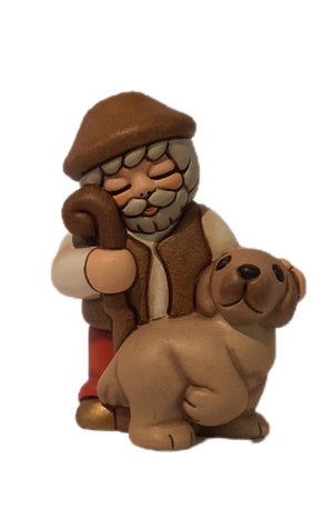 Thun Krippenfigur Hirte mit Hund Besinnlichkeit und Geborgenheit zur Weihnachtszeit