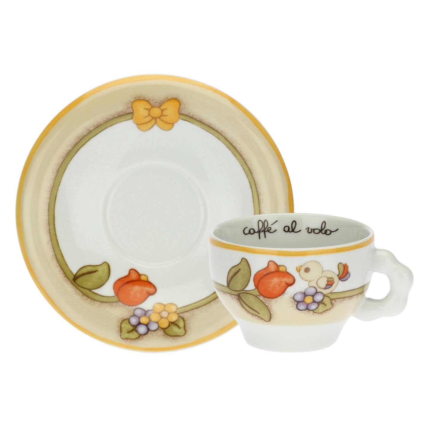P3771E02 Set of 2 mugs Country with flowers, butterfly and birds "This product is currently out of stock. Please contact us so that we can inform you of the next possible delivery date."