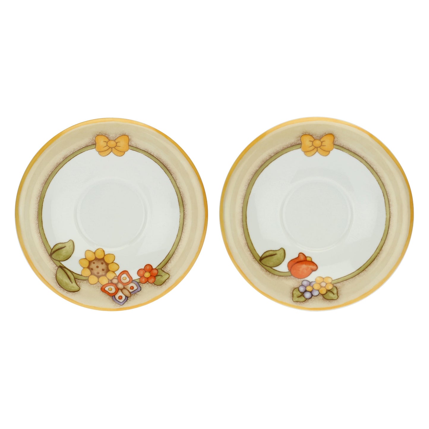 P3771E02 Set of 2 mugs Country with flowers, butterfly and birds "This product is currently out of stock. Please contact us so that we can inform you of the next possible delivery date."
