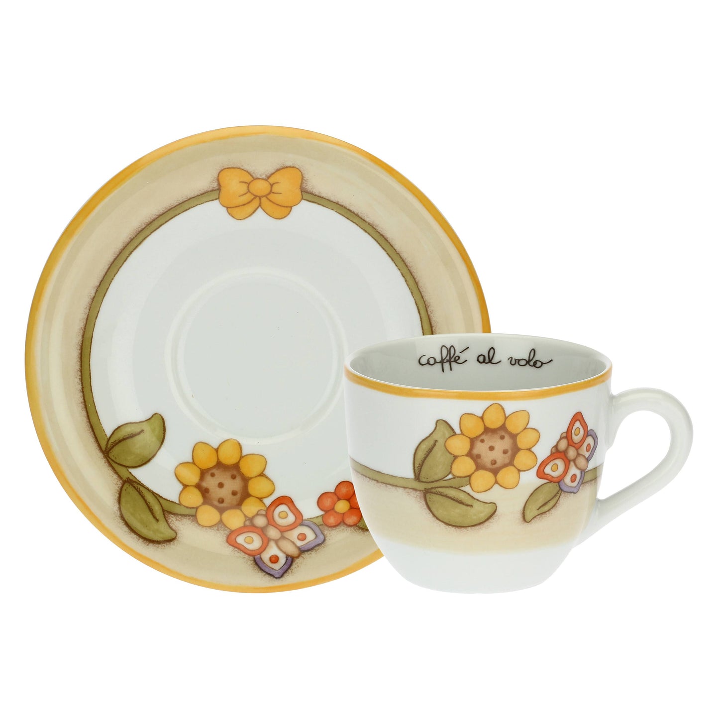 P3776E02 Set mit 2 Tassen Country mit Blumen, Schmetterling und Vögelchen „Dieses Produkt ist zur Zeit nicht am Lager. Bitte setzen Sie sich mit uns in Verbindung damit wir Ihnen den nächst möglichen Liefertermin bekannt geben können.“