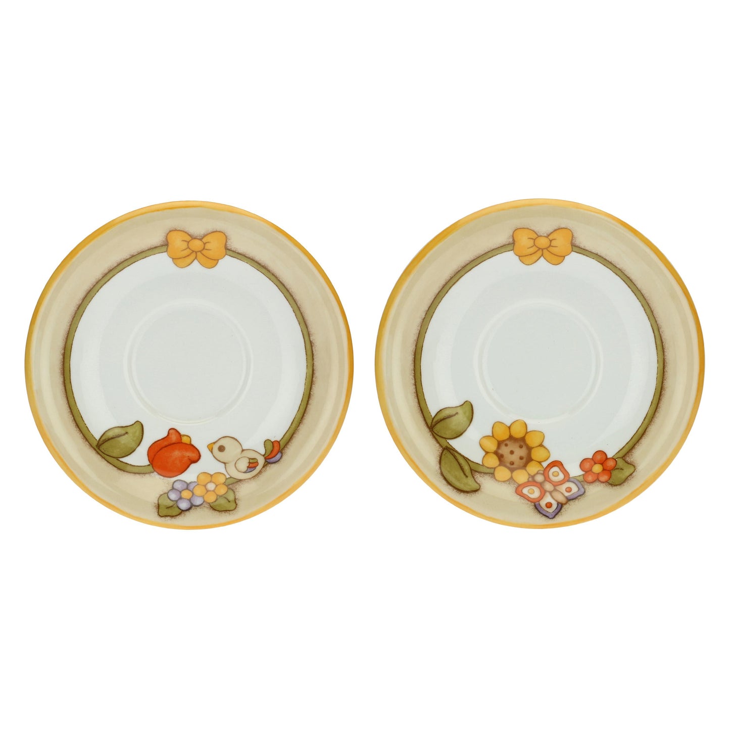 P3776E02 Set mit 2 Tassen Country mit Blumen, Schmetterling und Vögelchen „Dieses Produkt ist zur Zeit nicht am Lager. Bitte setzen Sie sich mit uns in Verbindung damit wir Ihnen den nächst möglichen Liefertermin bekannt geben können.“