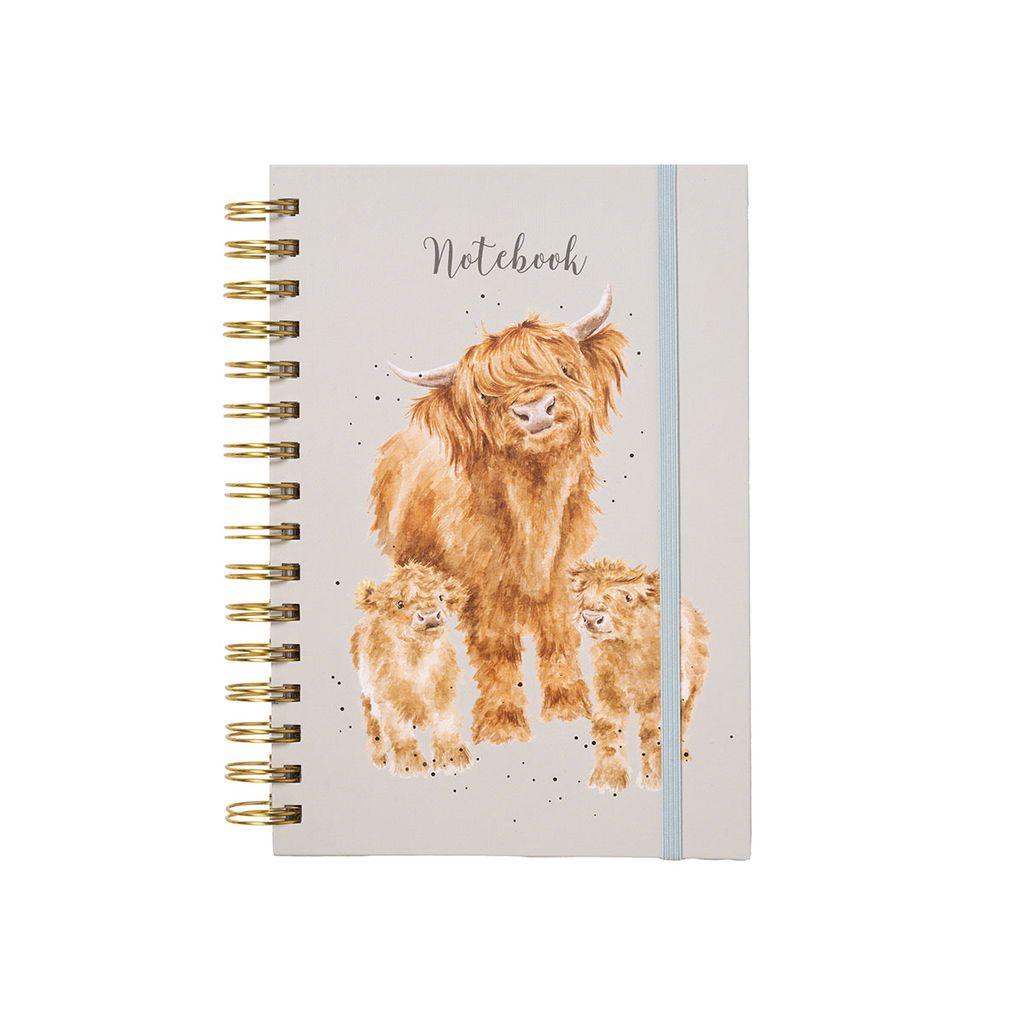  HB028 A5 Spiral-Notizbuch „Highland Coo“ 