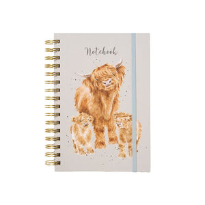  HB028 A5 Spiral-Notizbuch „Highland Coo“ 