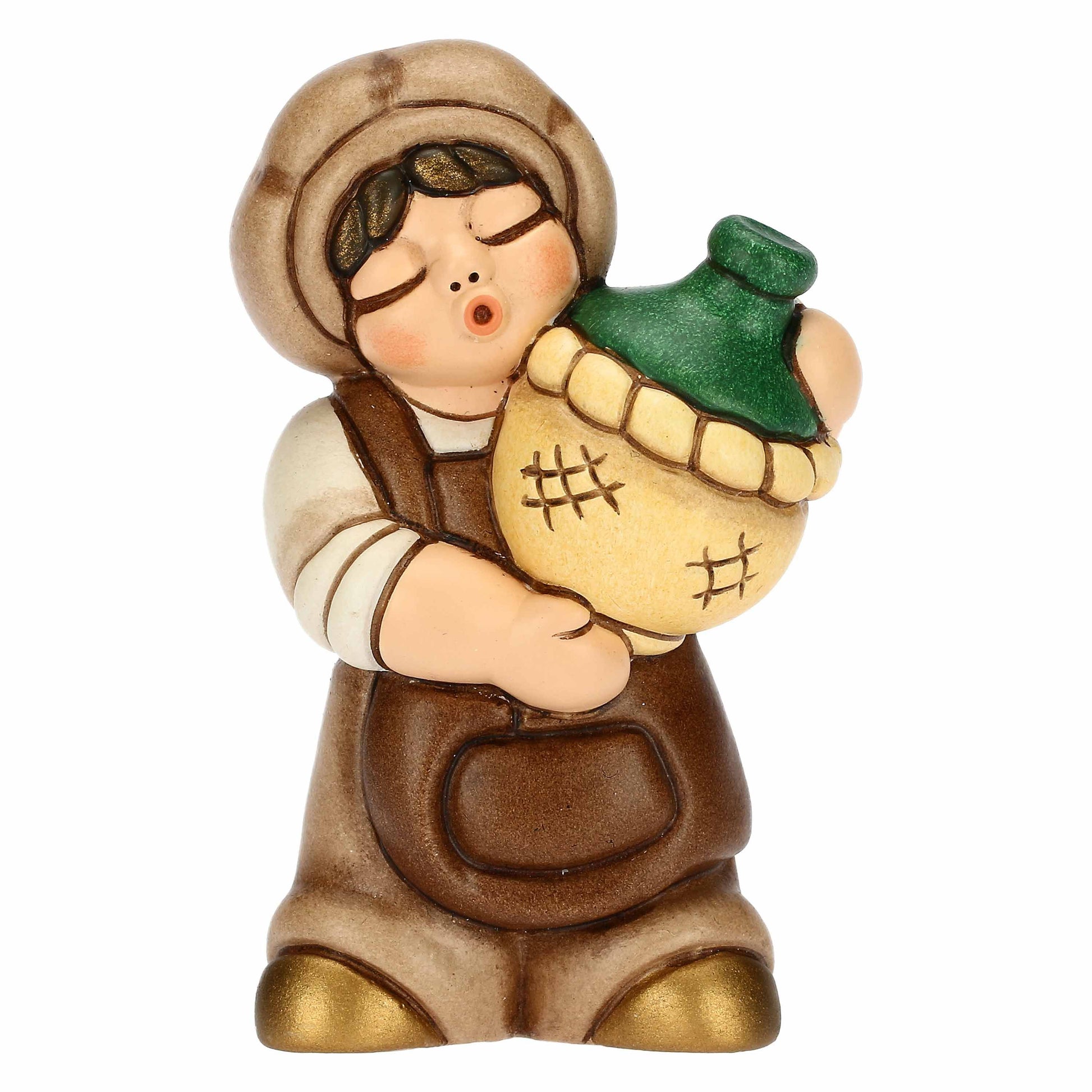 S3327A83 Wirt mit Korbflasche aus Keramik