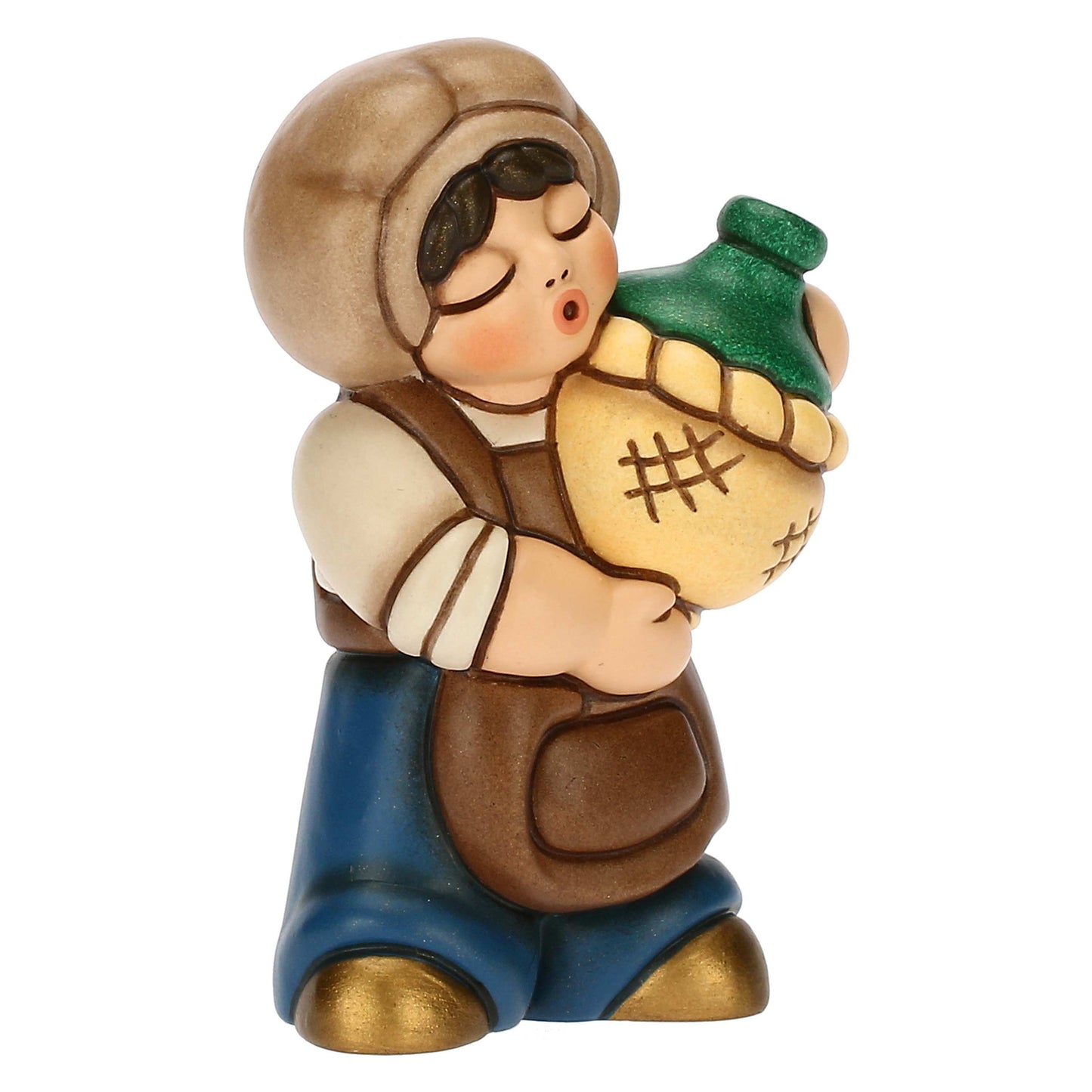 S3327A98 Ostia in ceramica con damigiana